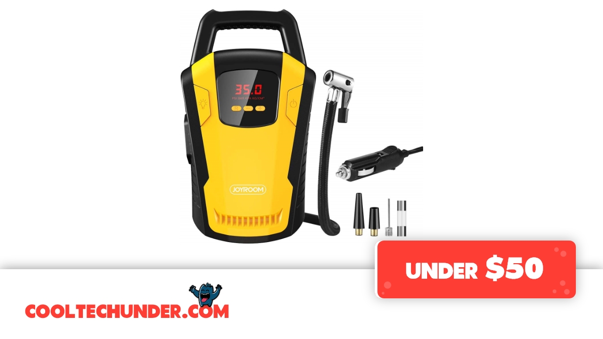 joyroom Portable Air Compressor Tire Inflator CZK 3650 Cool Tech Under
